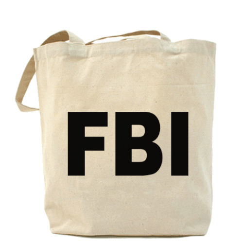 Сумка шоппер с принтом FBI