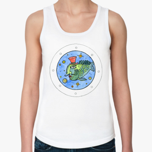 Женская майка с принтом Иллюминатор