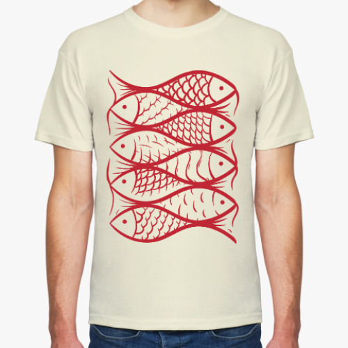 Футболка с принтом Рыбы, рыбы, рыбы