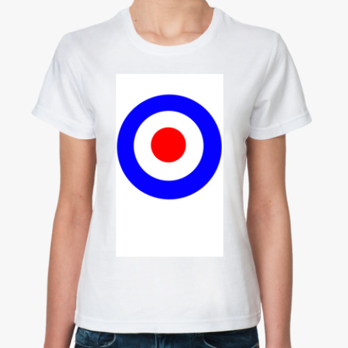 Классическая футболка с принтом Мишень