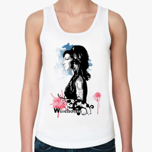 Женская майка с принтом Эми Уайнхаус - Amy Winehouse