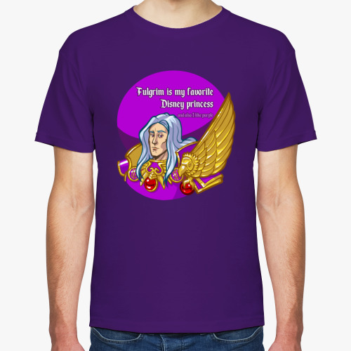 Футболка с принтом ...А ещё я люблю фиолетовый