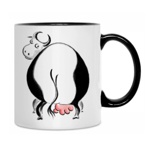 Кружка с принтом Корова