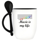 Кружка с ложкой