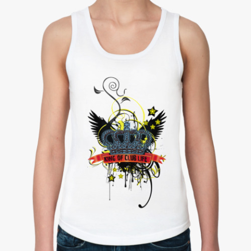 Женская майка с принтом король ночной жизни