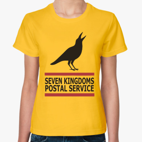 Женская футболка с принтом Почта 7 королевств