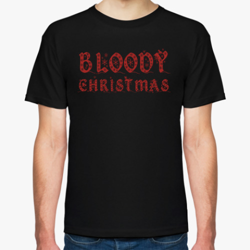 Футболка с принтом BLOODY CHRISTMAS