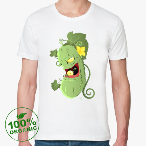 Футболка из органик-хлопка с принтом Мистер Огурчик