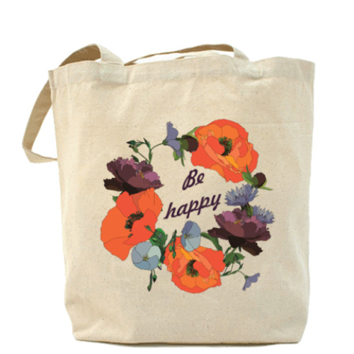 Сумка шоппер с принтом В поле