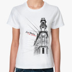 Классическая женская футболка САНКТ-ПЕТЕРБУРГ. ПЯТЬ УГЛОВ