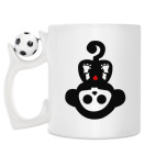 Кружка с футбольным мячиком