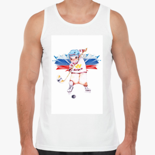 Майка с принтом Россия