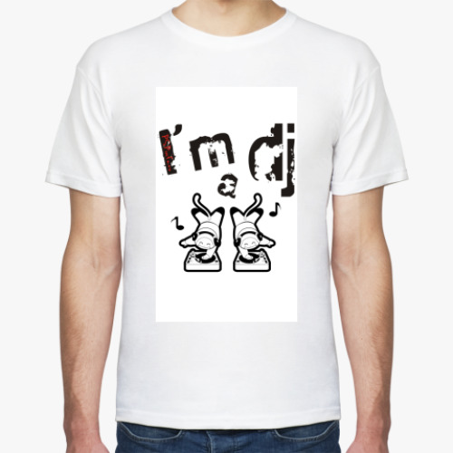 Футболка с принтом I'm a DJ