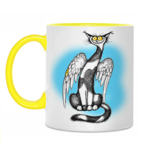 Кружка с принтом Ангел