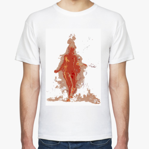 Футболка с принтом  Женщина