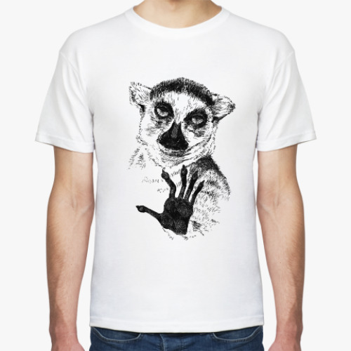 Футболка с принтом Узбагойся!