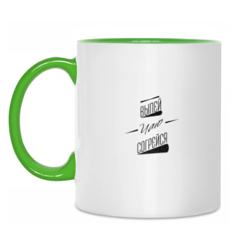 Кружка с принтом чай