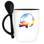 Кружка с ложкой