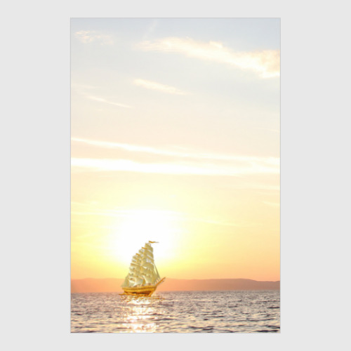 Постер с принтом Парусник