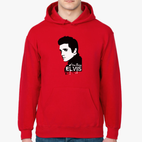 Толстовка худи с принтом Elvis the king