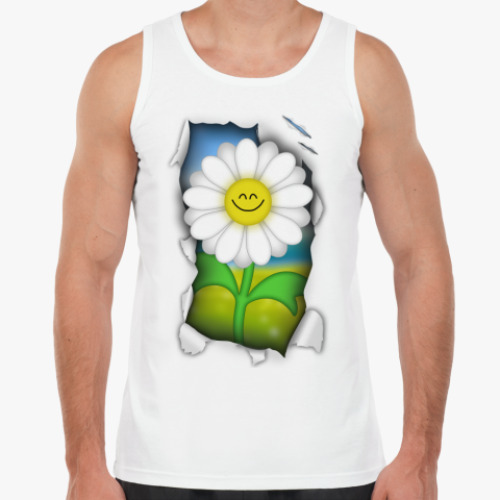 Майка с принтом  'Ромашка'