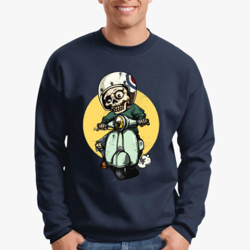 Свитшот с принтом Мертвый гонщик