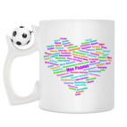 Кружка с футбольным мячиком