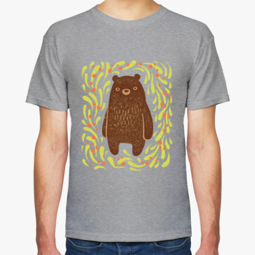 Футболка с принтом Мишка