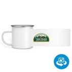 Кружка металлическая белая (круговая запечатка)