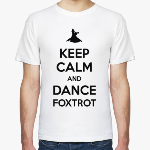 Футболка с принтом Keep Calm And Dance Foxtrot