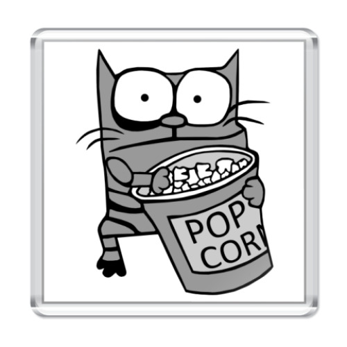 Магнит с принтом   PopCorn