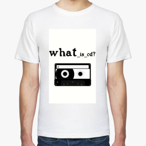 Футболка с принтом What_is_cd?