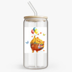 Банка с бамбуковой крышкой