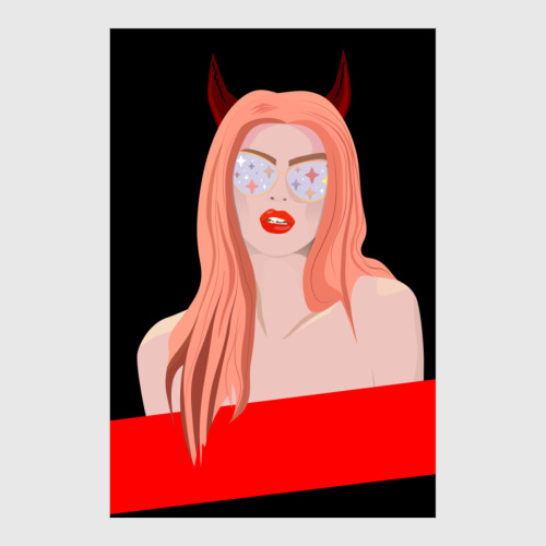 Постер с принтом Дерзкая красотка