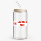 Банка с бамбуковой крышкой