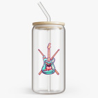 Банка с бамбуковой крышкой