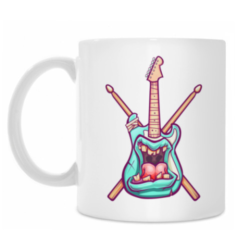 Кружка с принтом Guitar Monster