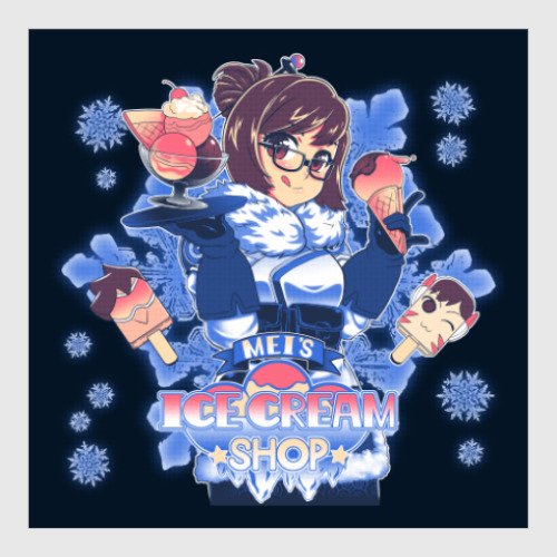 Постер с принтом Overwatch Мэй Mei-Ling Zhou