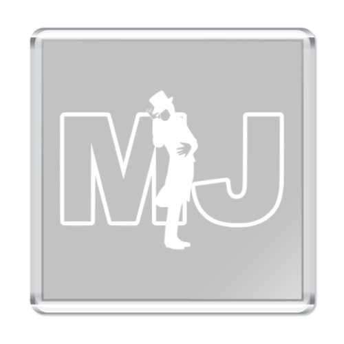 Магнит с принтом  'Letters&Man'