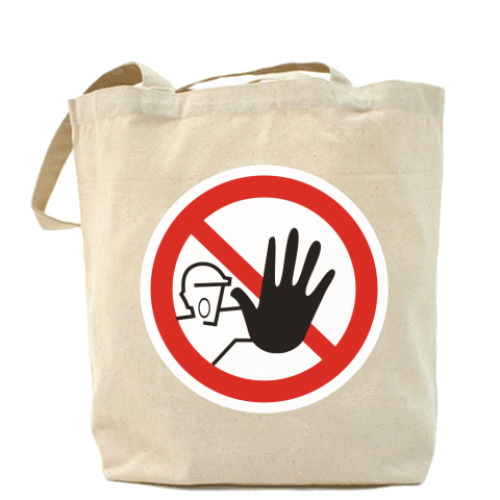 Сумка шоппер с принтом Знак