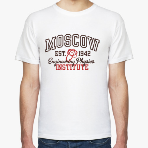Футболка с принтом  футболка МИФИ