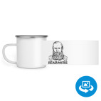 Кружка металлическая белая (круговая запечатка)