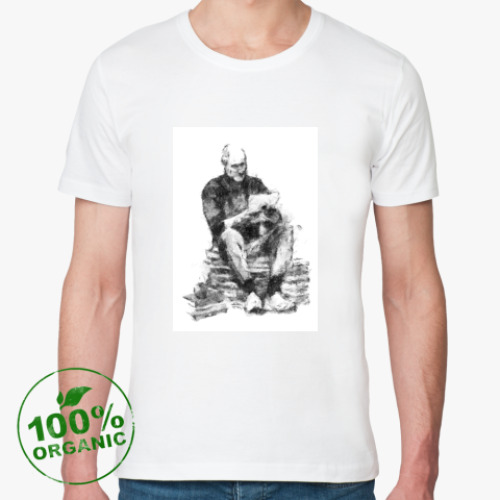 Футболка из органик-хлопка с принтом Steve Jobs