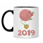 Кружка двухцветная