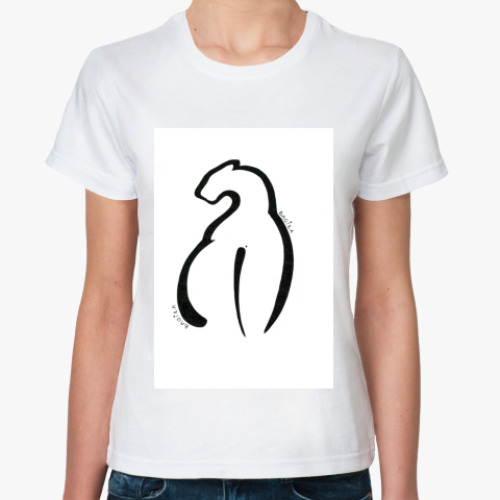 Классическая футболка с принтом Багира