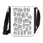 Коллекция смешных кактусов в горшочках