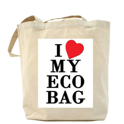 Сумка шоппер с принтом ecobag