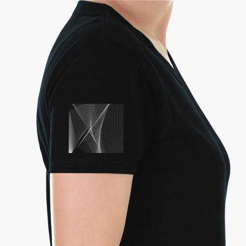 Женская футболка с принтом Абстракция линий