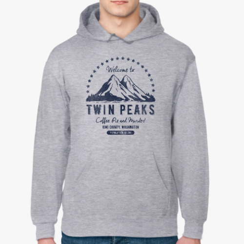 Толстовка худи с принтом Твин Пикс