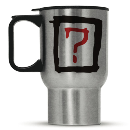 Кружка-термос с принтом Знак вопроса